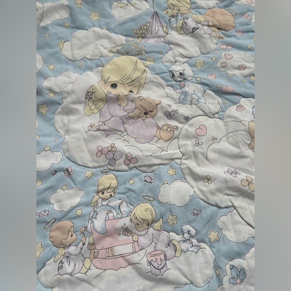 Adorable Cloud-Themed Baby Quilt - Picture 2 of 5